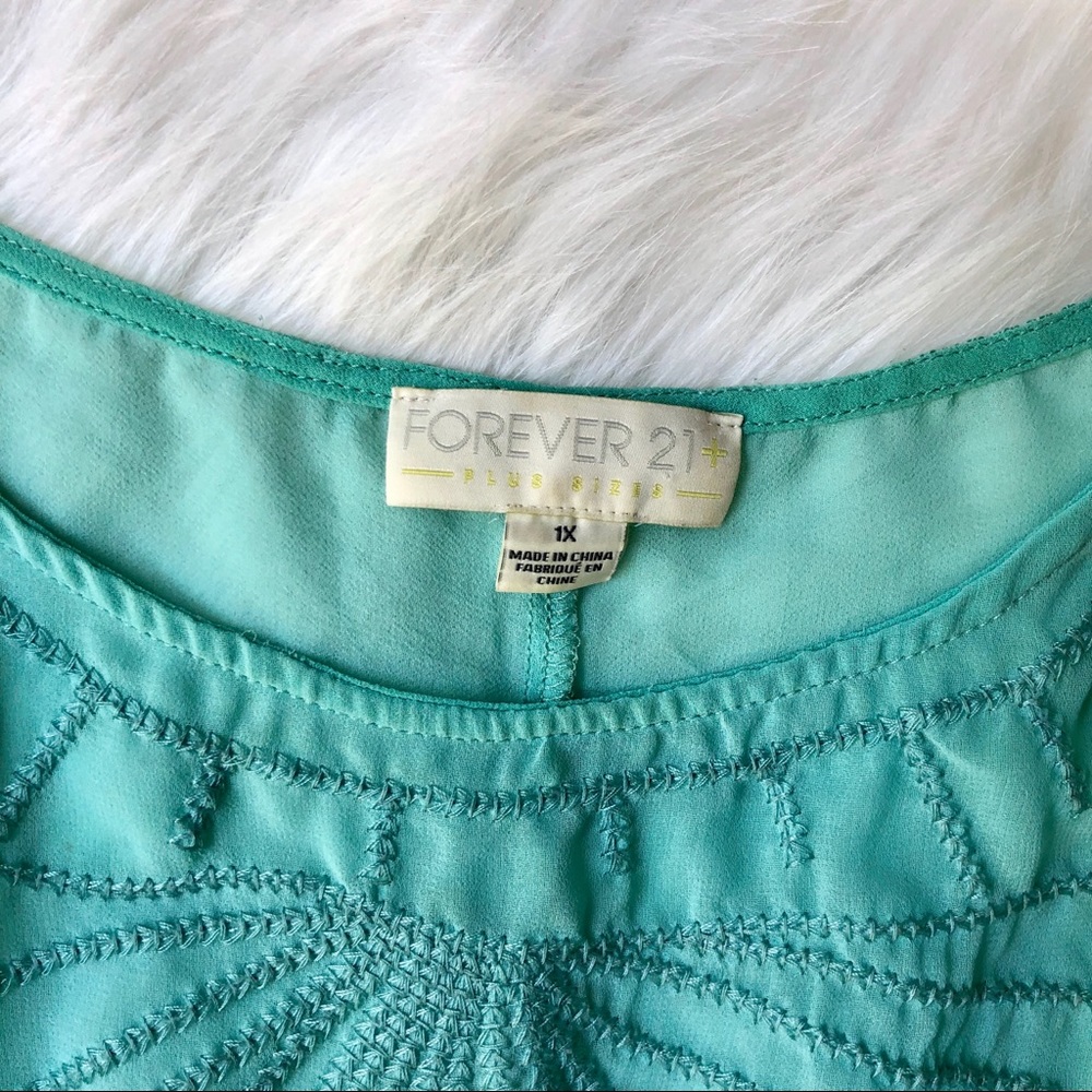 Embroidered Peplum Fluttery Top